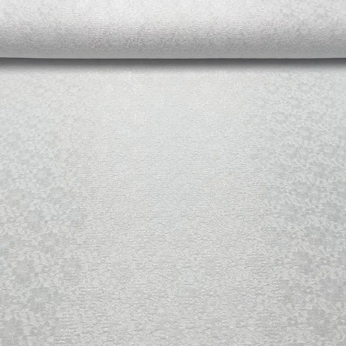 Tissu dentelle blanc