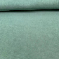 Tissu double gaze bio menthe foncé