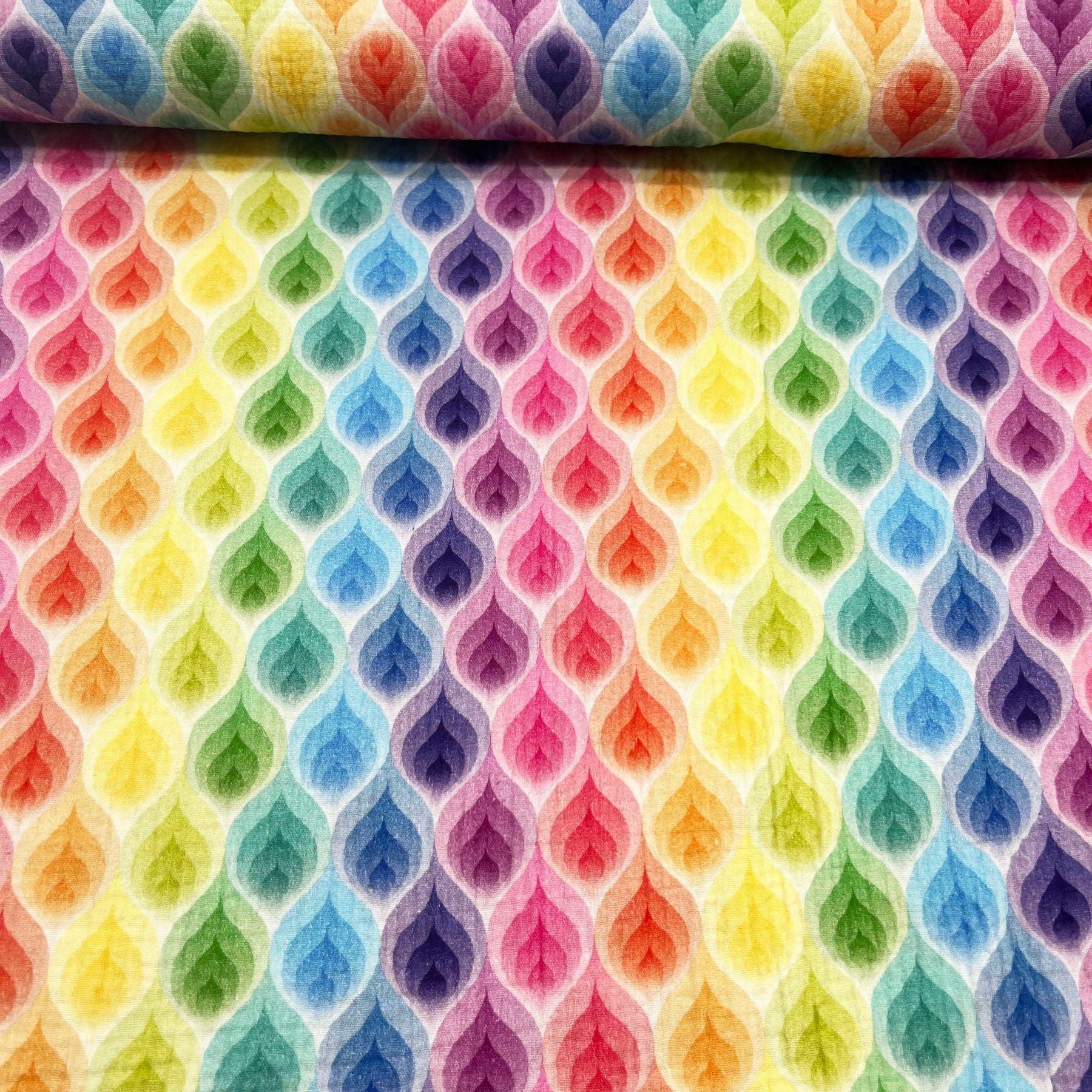 Tissu double gaze pop color