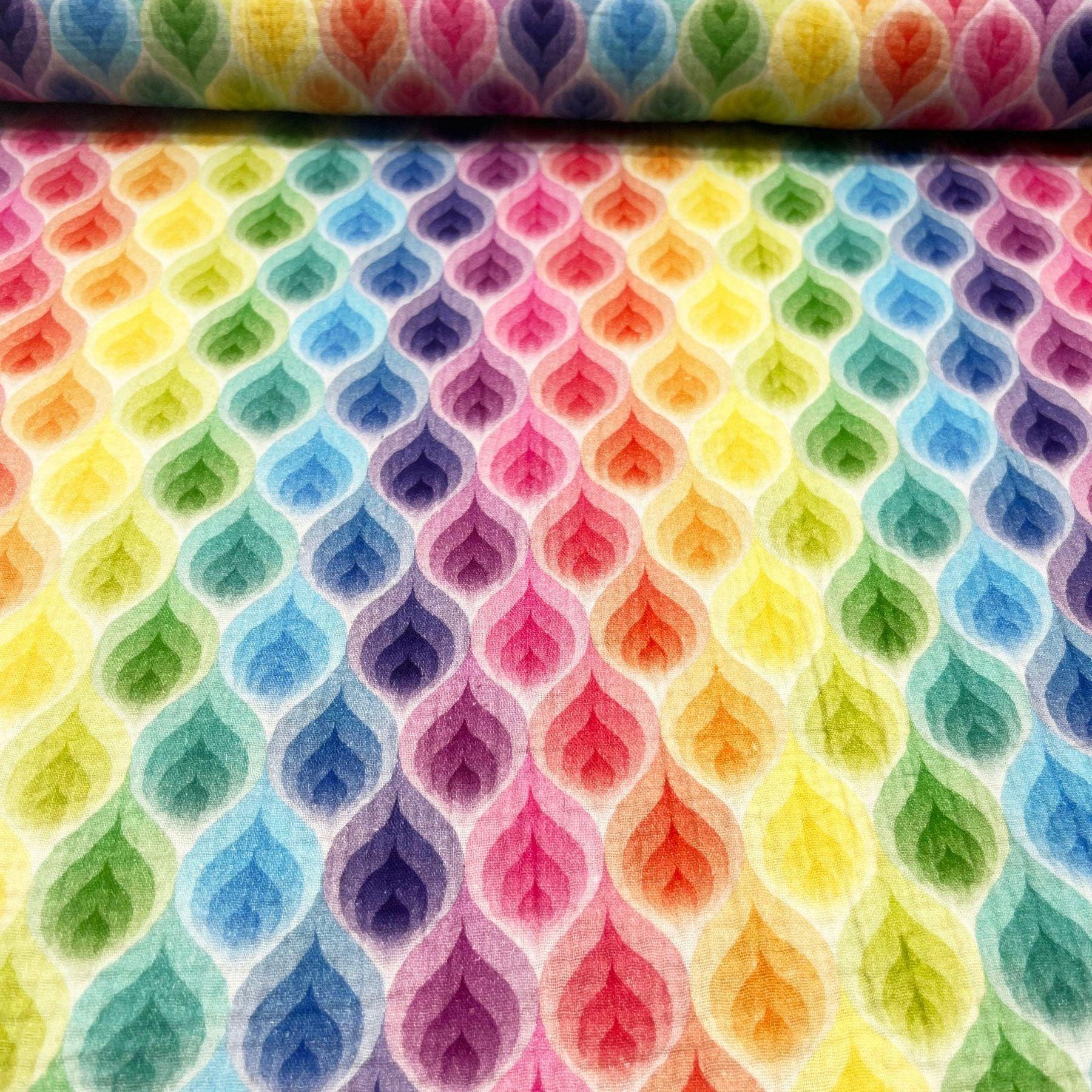 Tissu double gaze pop color