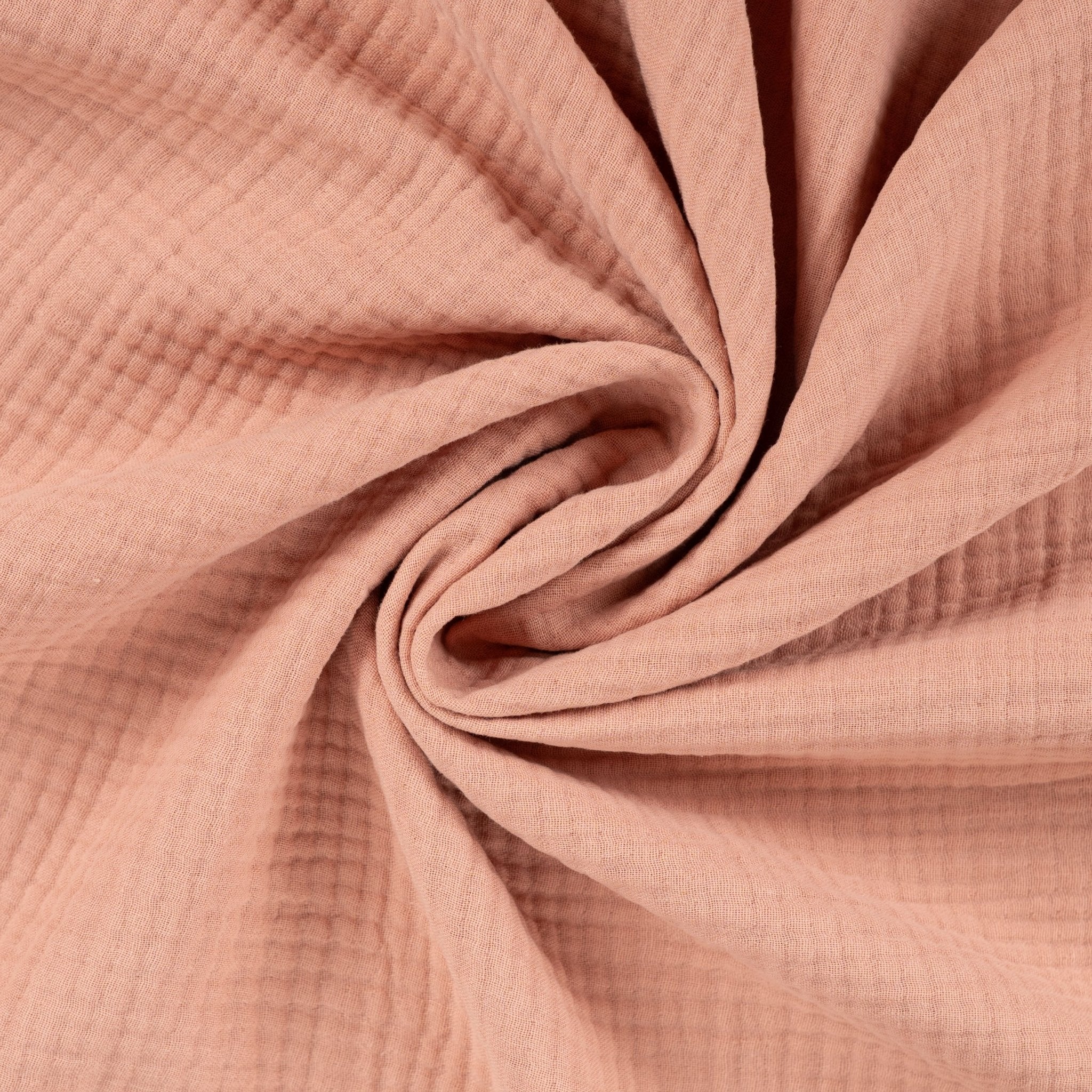 Tissu Double gaze saumon