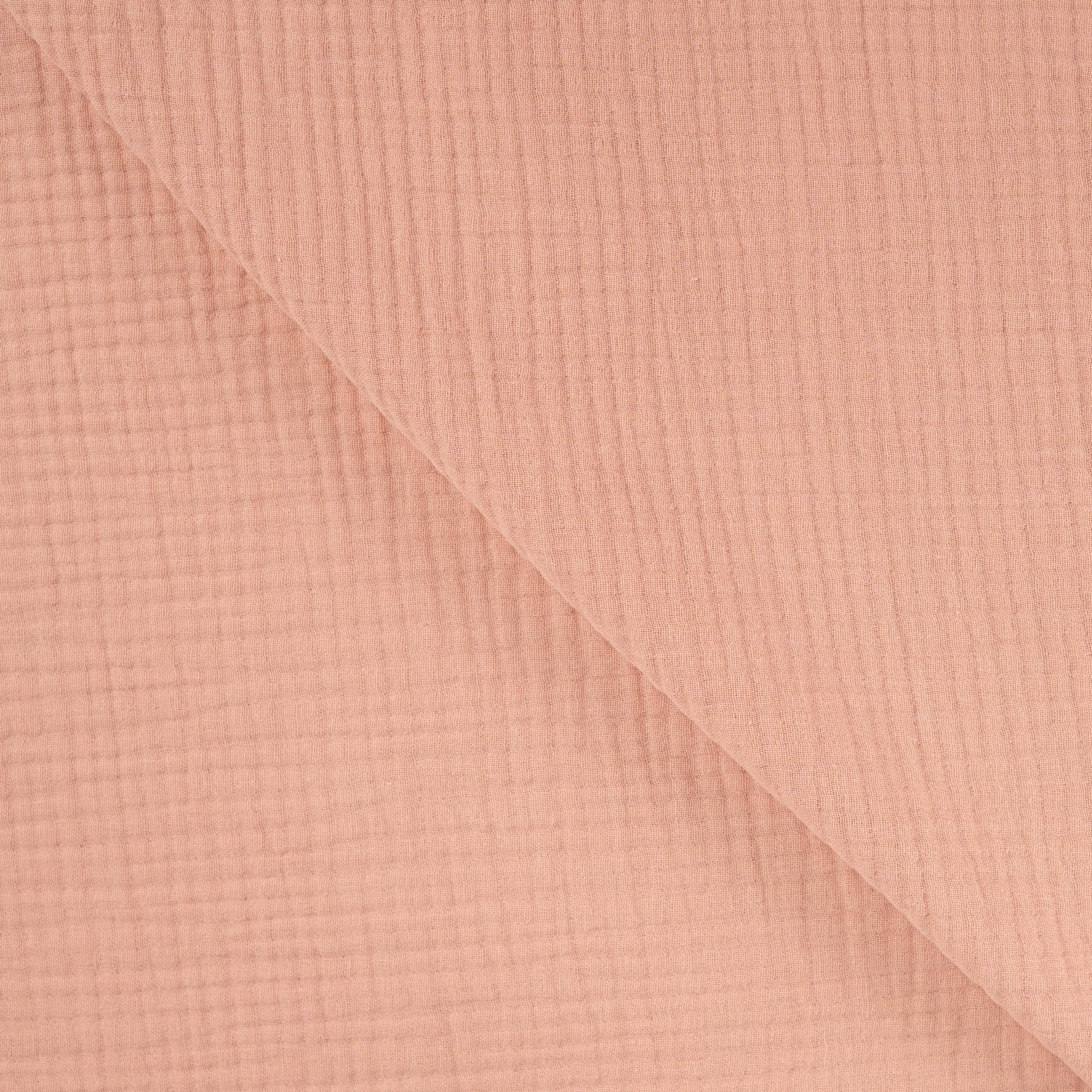 Tissu Double gaze saumon