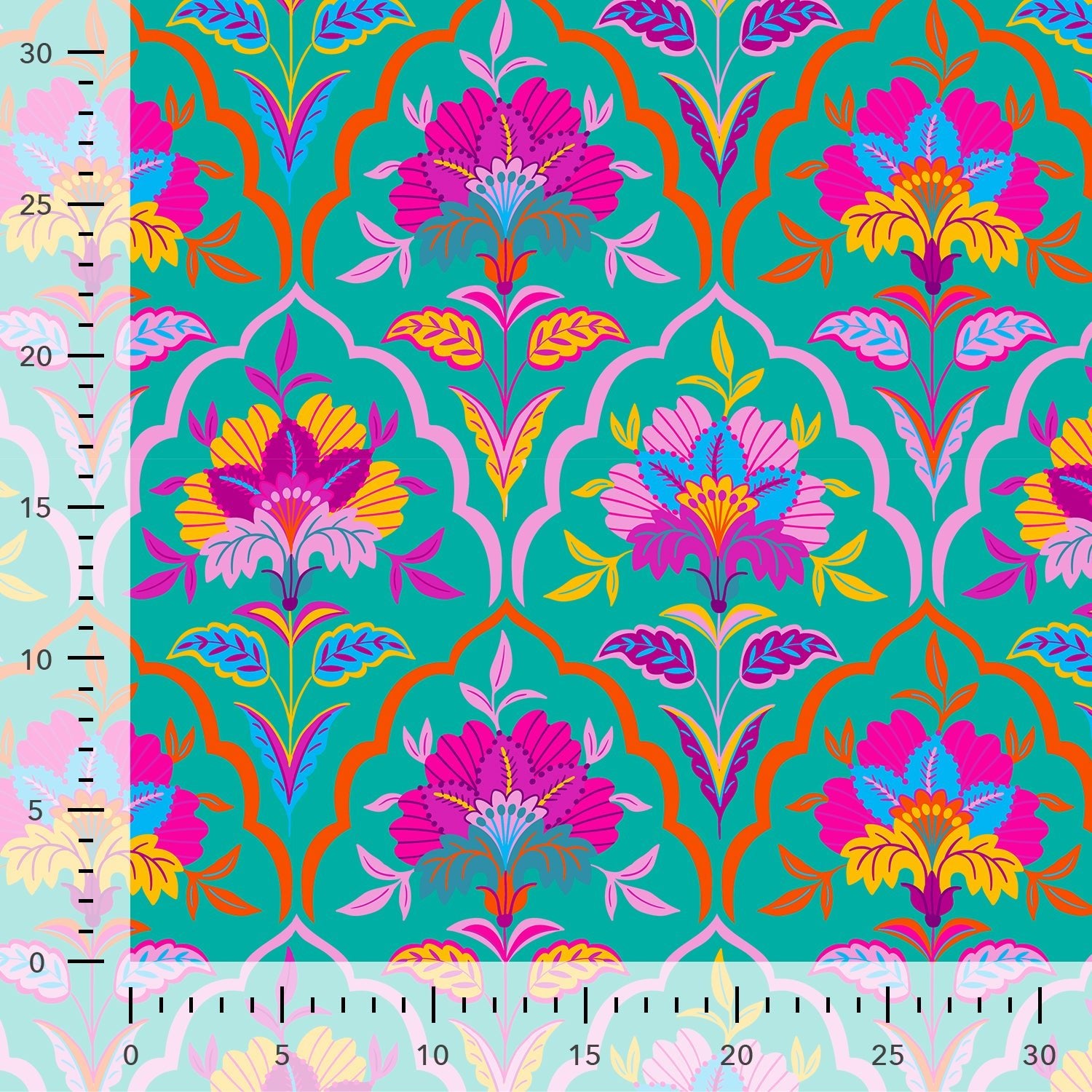 Tissu french terry arrabesque signature