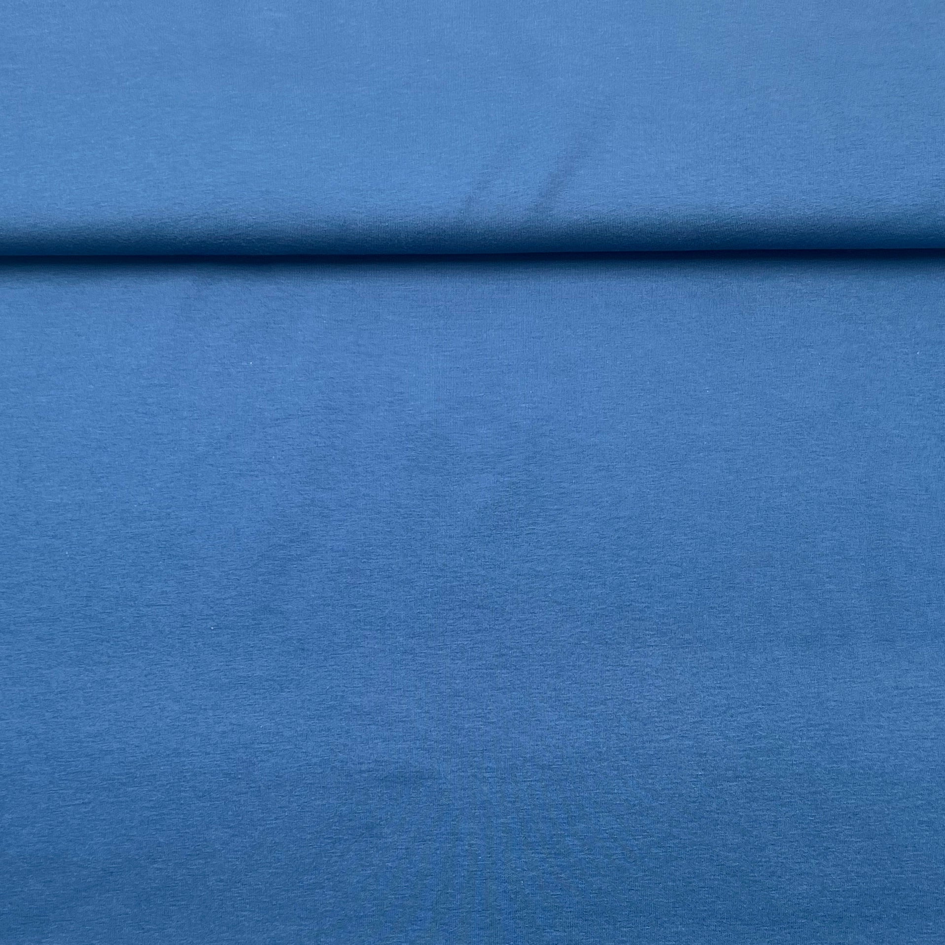 Tissu French Terry Bleu Jeans