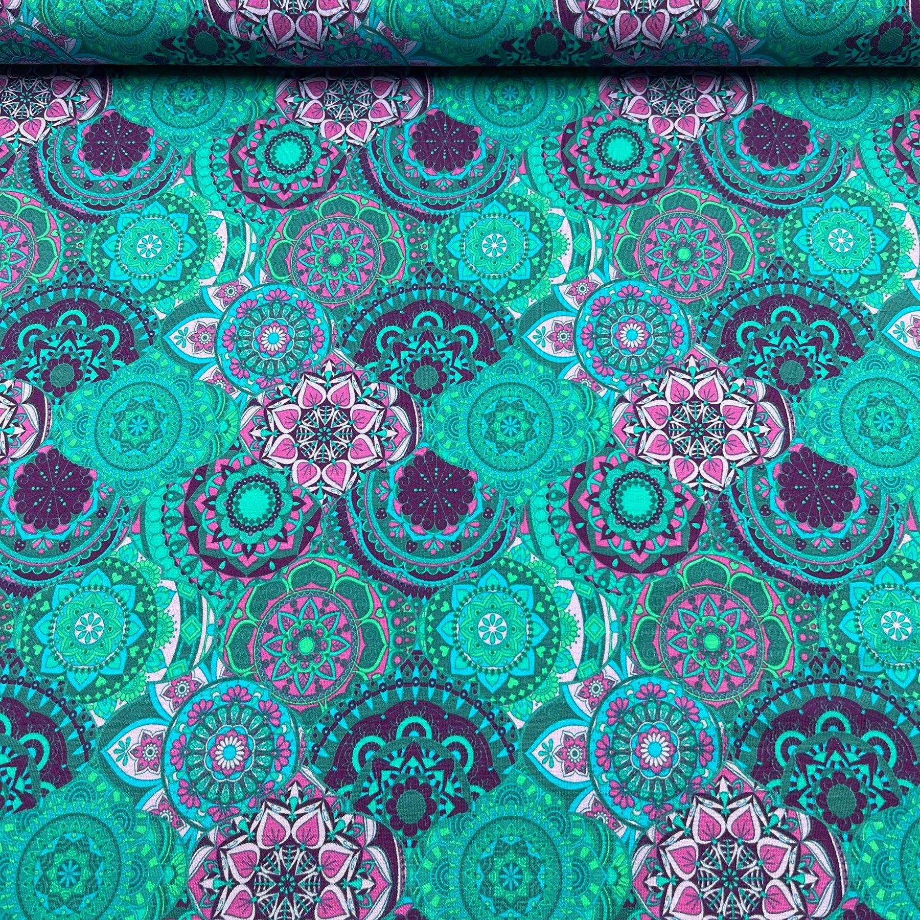 Tissu French Terry Mandalas