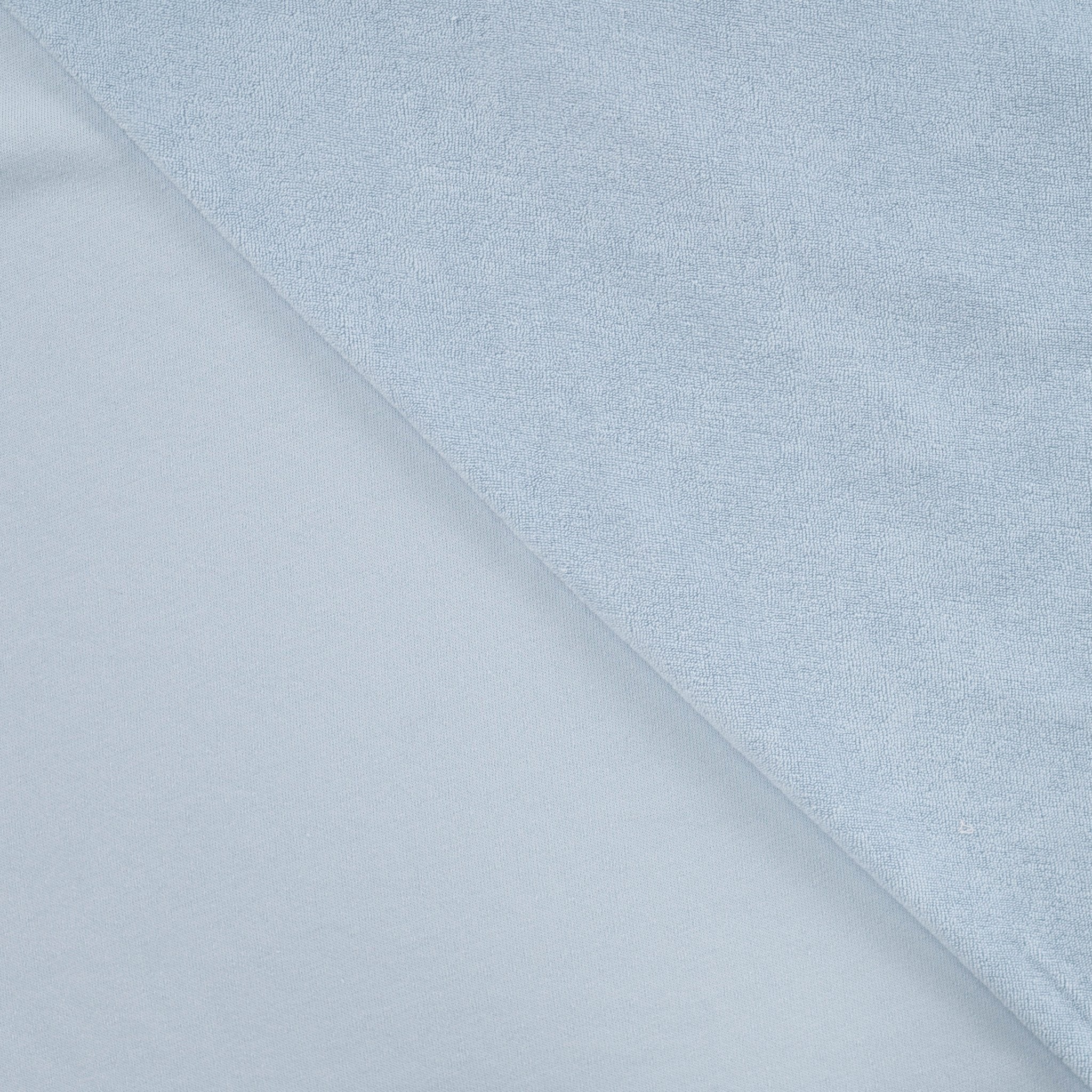 Tissu French Terry micro éponge bleu