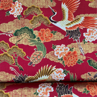 tissu-japonais-grue-tortue