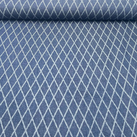 Jeans stretch à motif cadrillé moderne