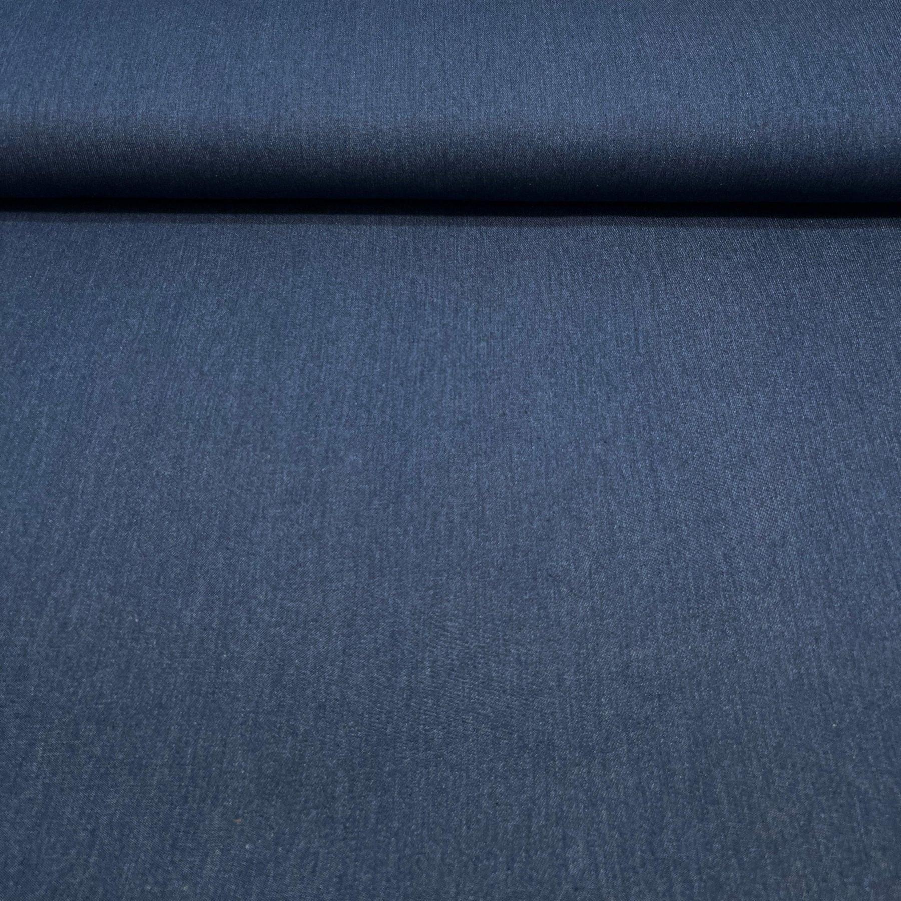 Tissu jeans de coton bleu foncé