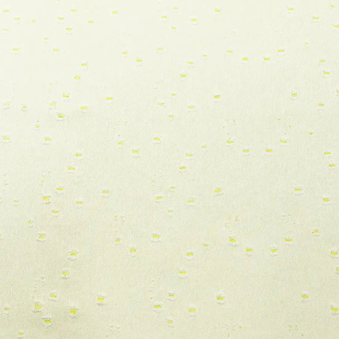 Tissu Jeans de Coton Effiloché Jaune