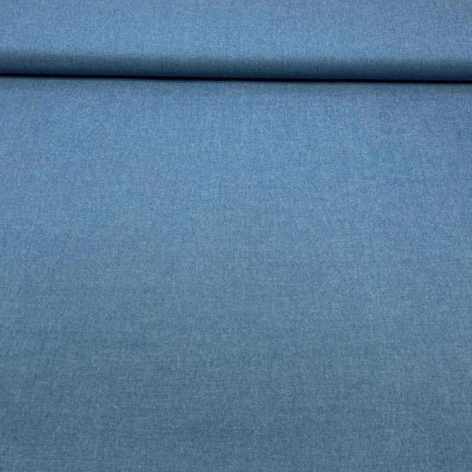 Tissu jeans de coton fin bleu clair