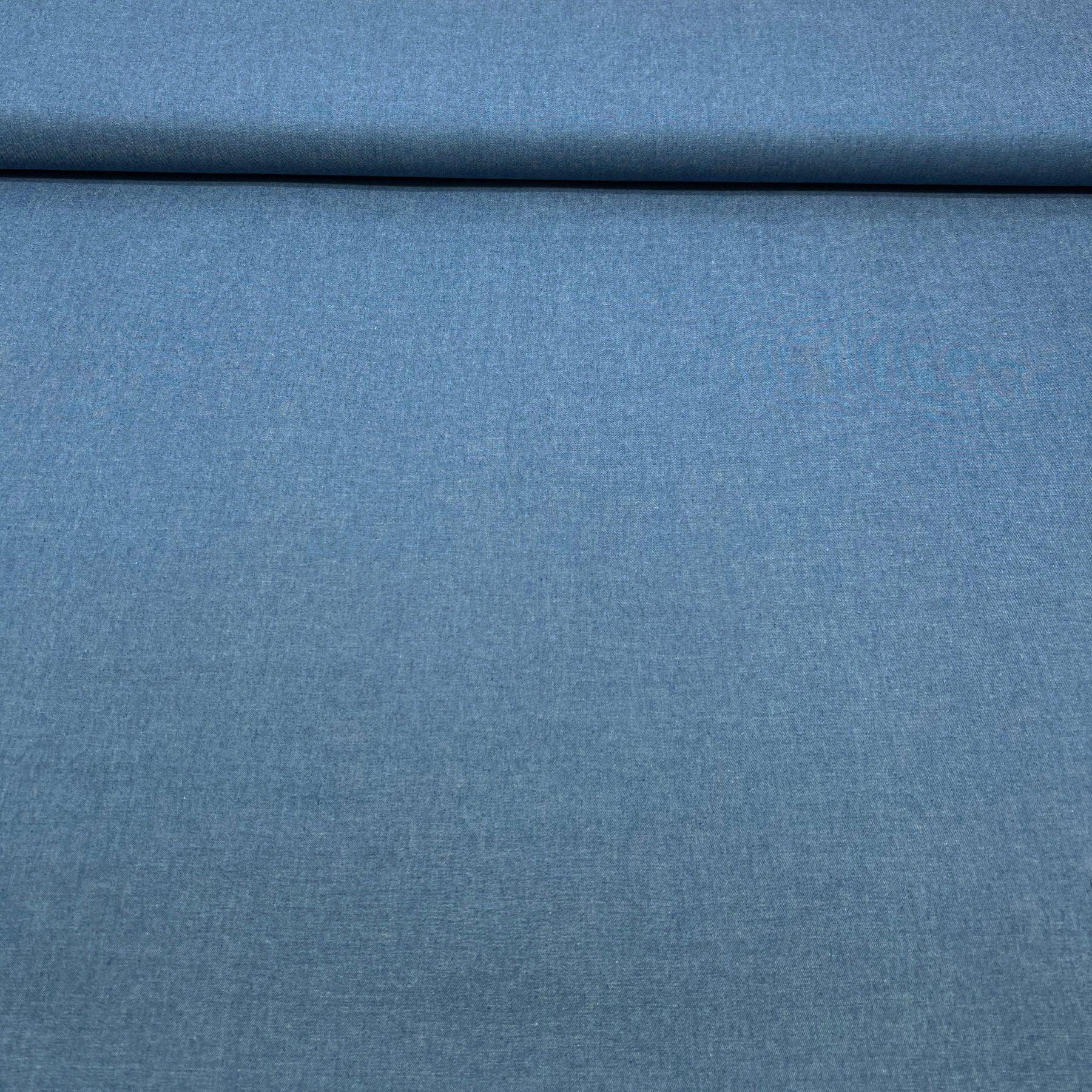 Tissu jeans de coton fin bleu clair