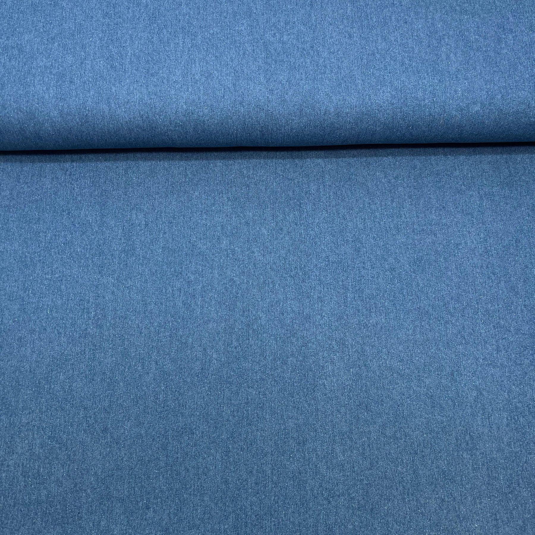 Tissu jeans stretch bleu clair