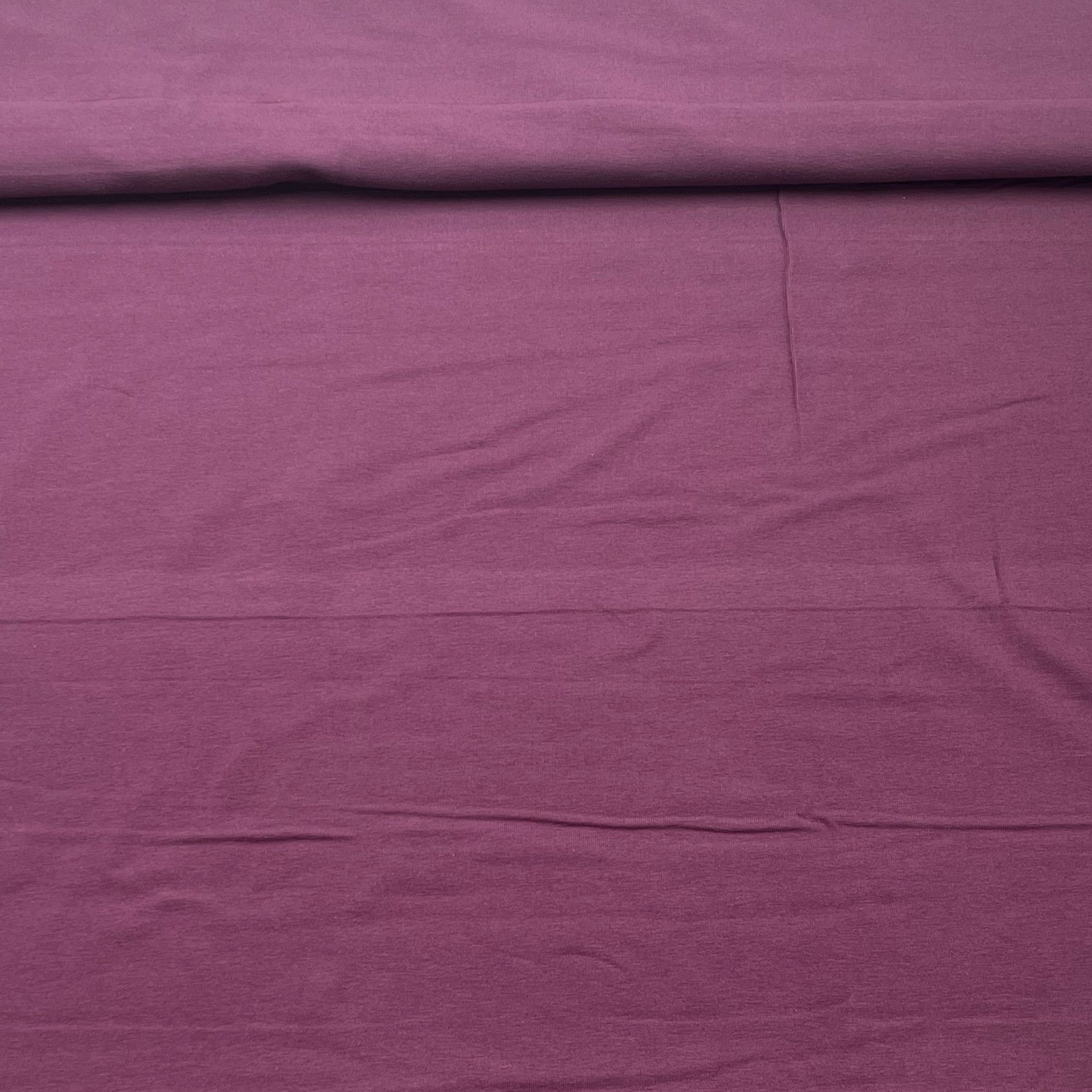 Tissu Jersey Coton Aubergine