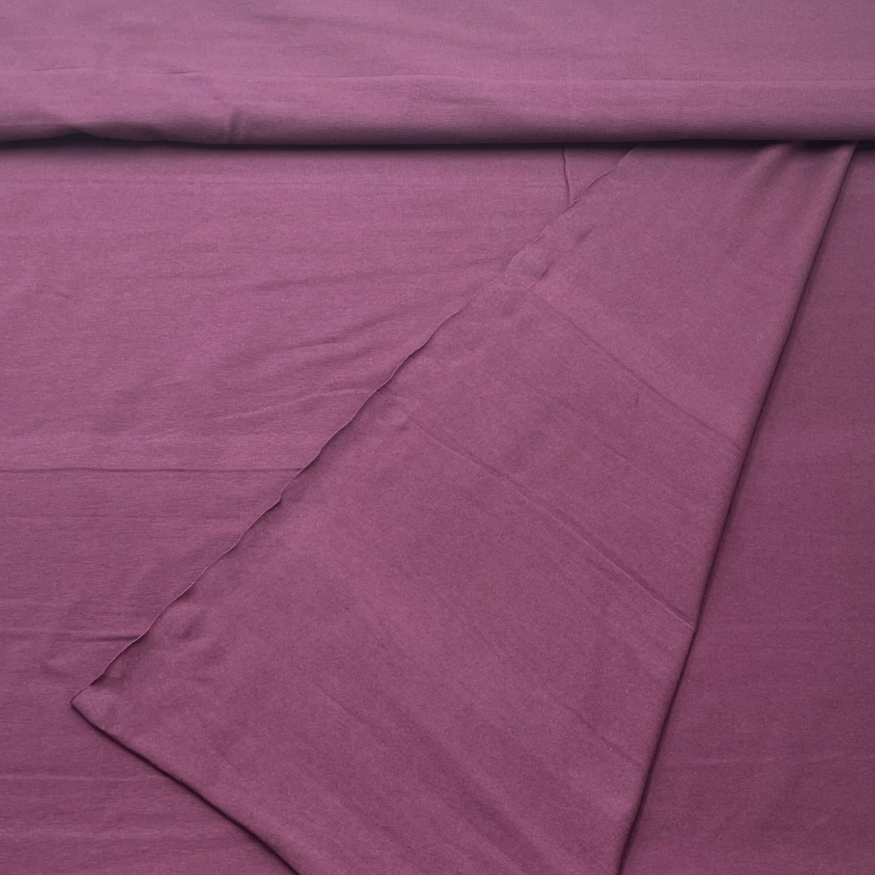 Tissu Jersey Coton Aubergine