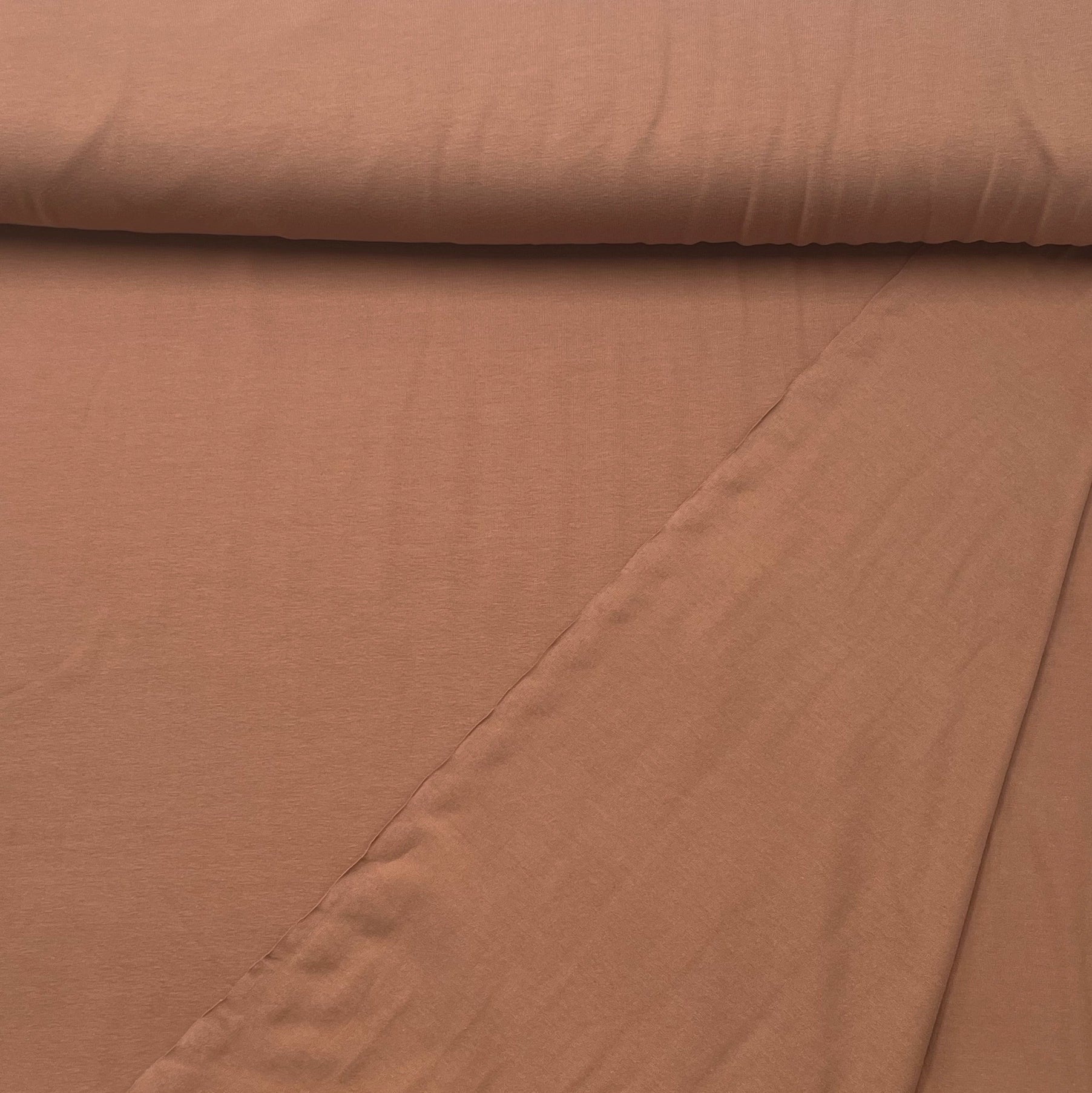 Tissu Jersey Coton Beige