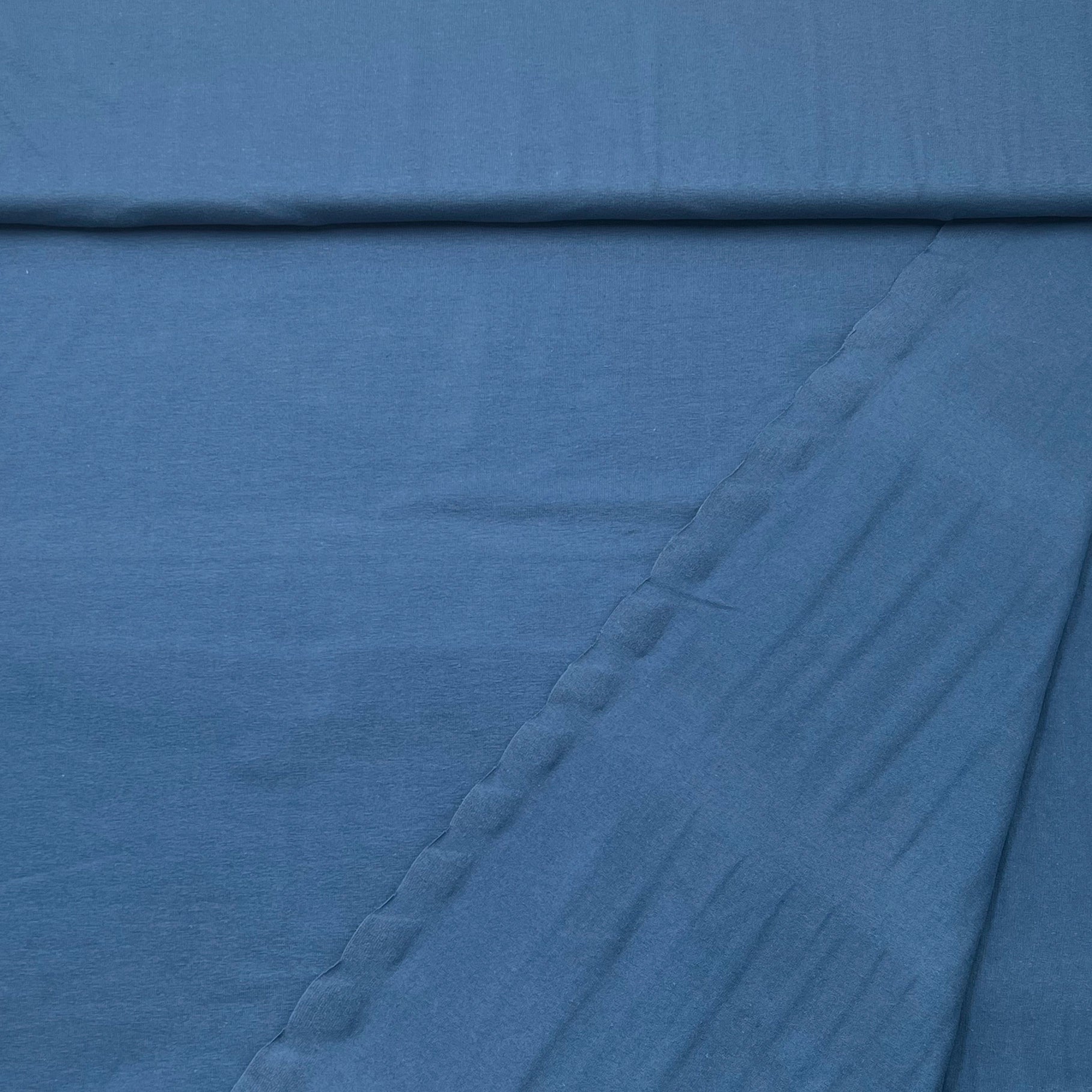 Tissu Jersey Coton Bleu Jeans