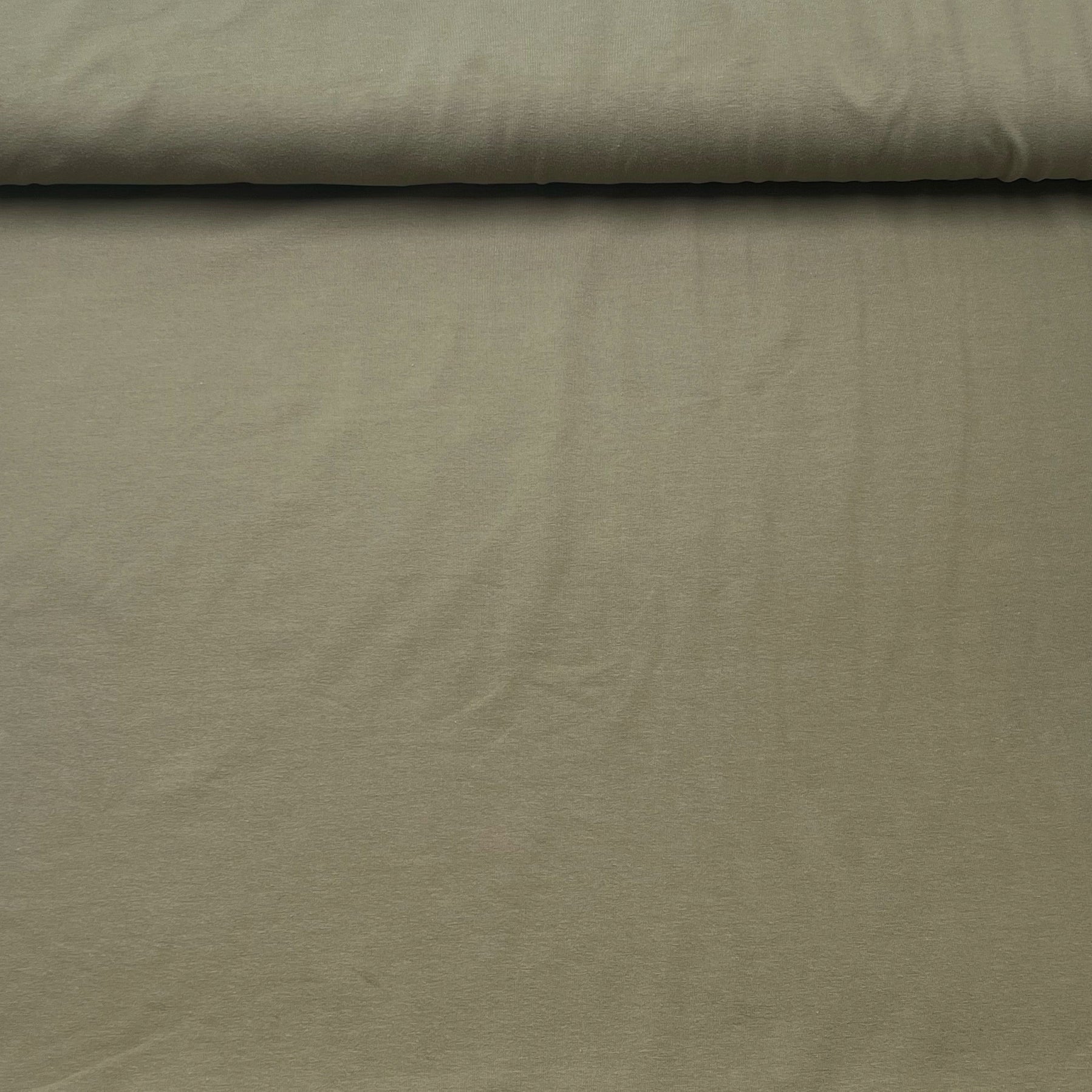 Tissu Jersey Coton Kaki