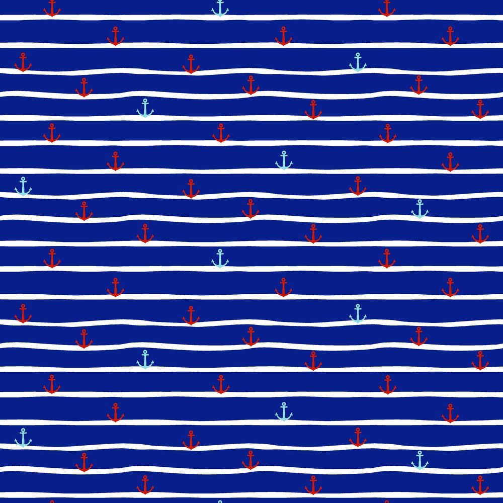 Tissu Jersey Coton marin