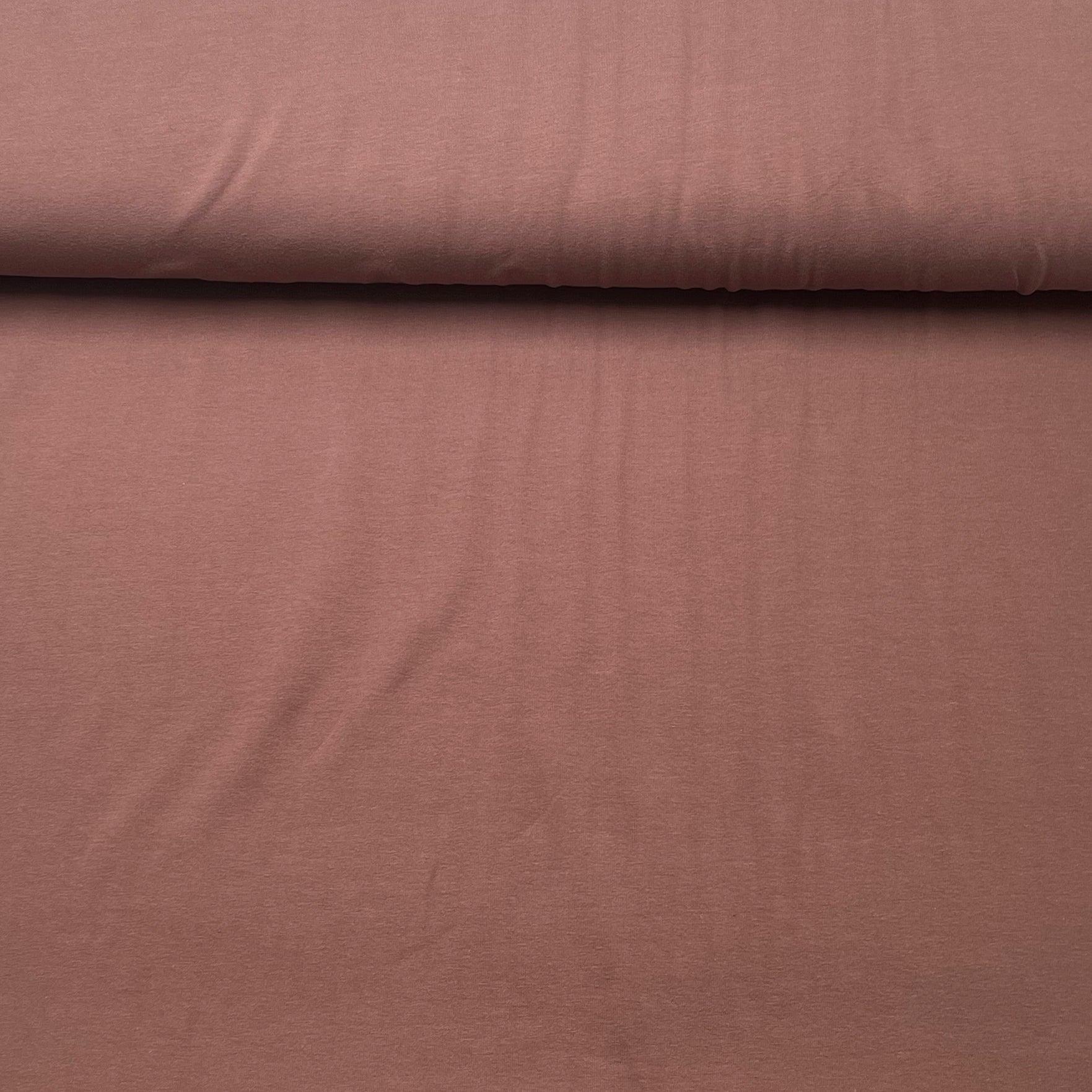 Tissu Jersey Coton Marron