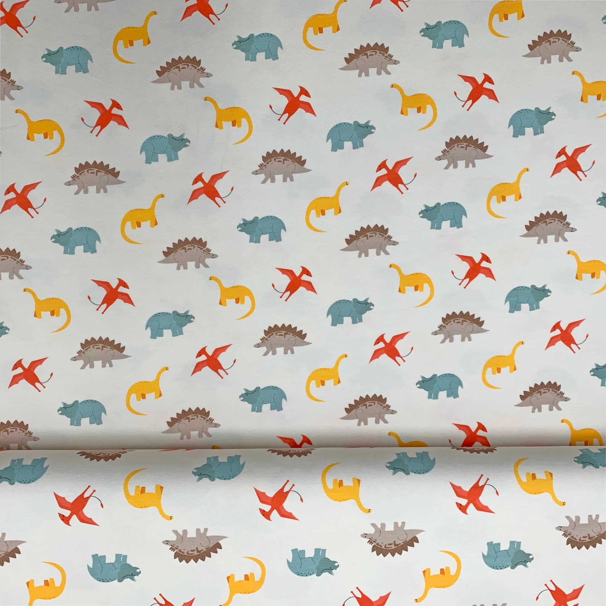 Tissu Jersey de Coton Dinosaures