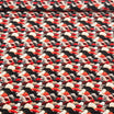 Tissu Jersey de Coton éventails japonais rouges