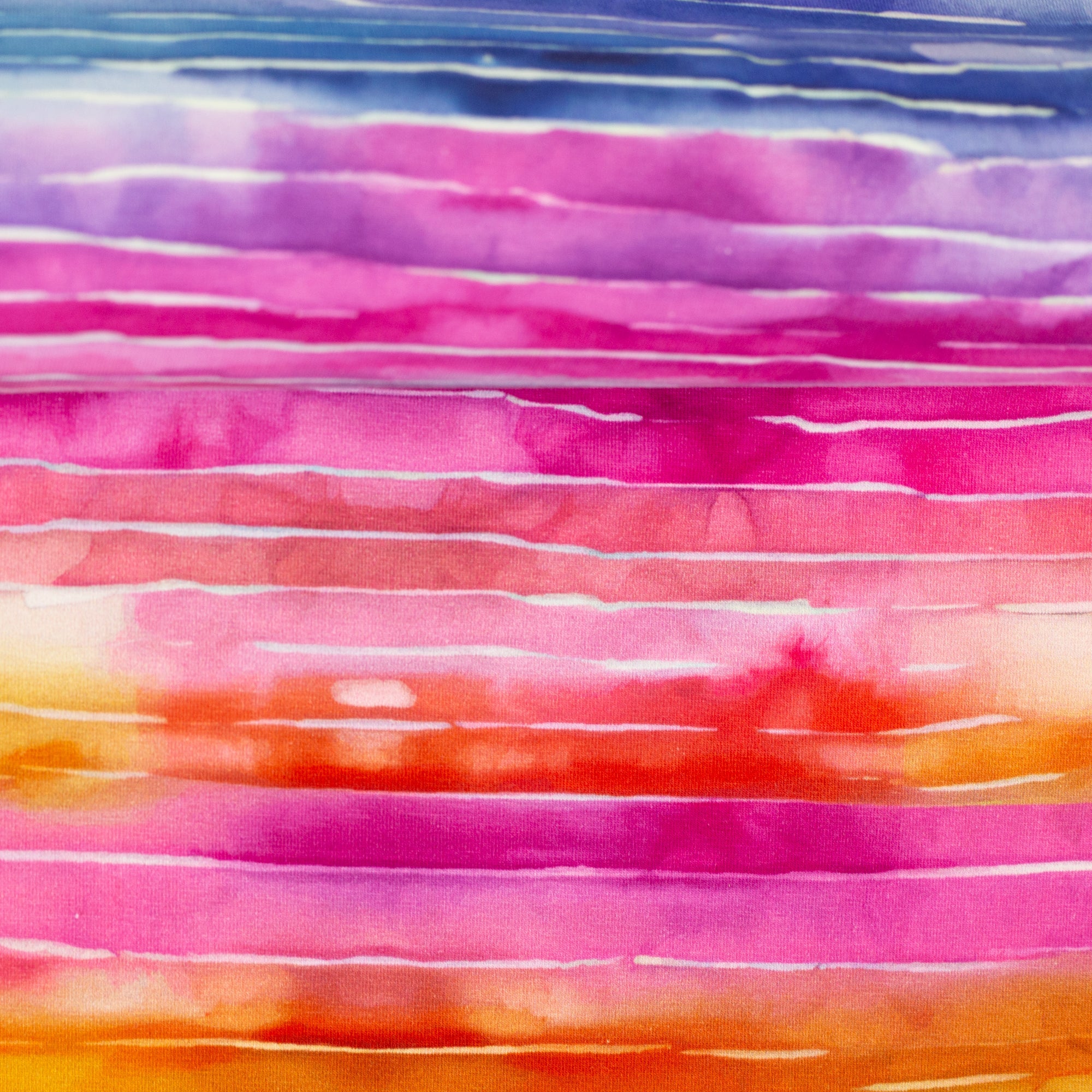 Tissu Jersey de Coton Ligné coloré