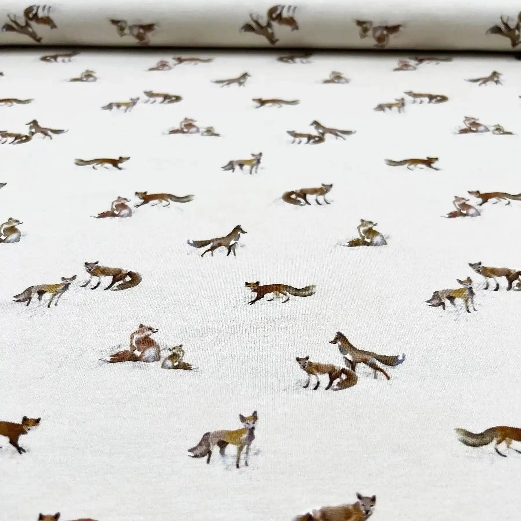 Tissu Jersey de coton Renard