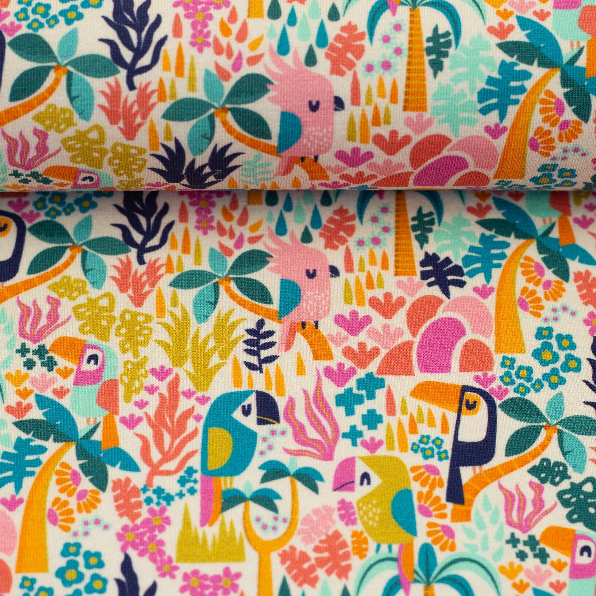 Tissu Jersey de Coton safari coloris