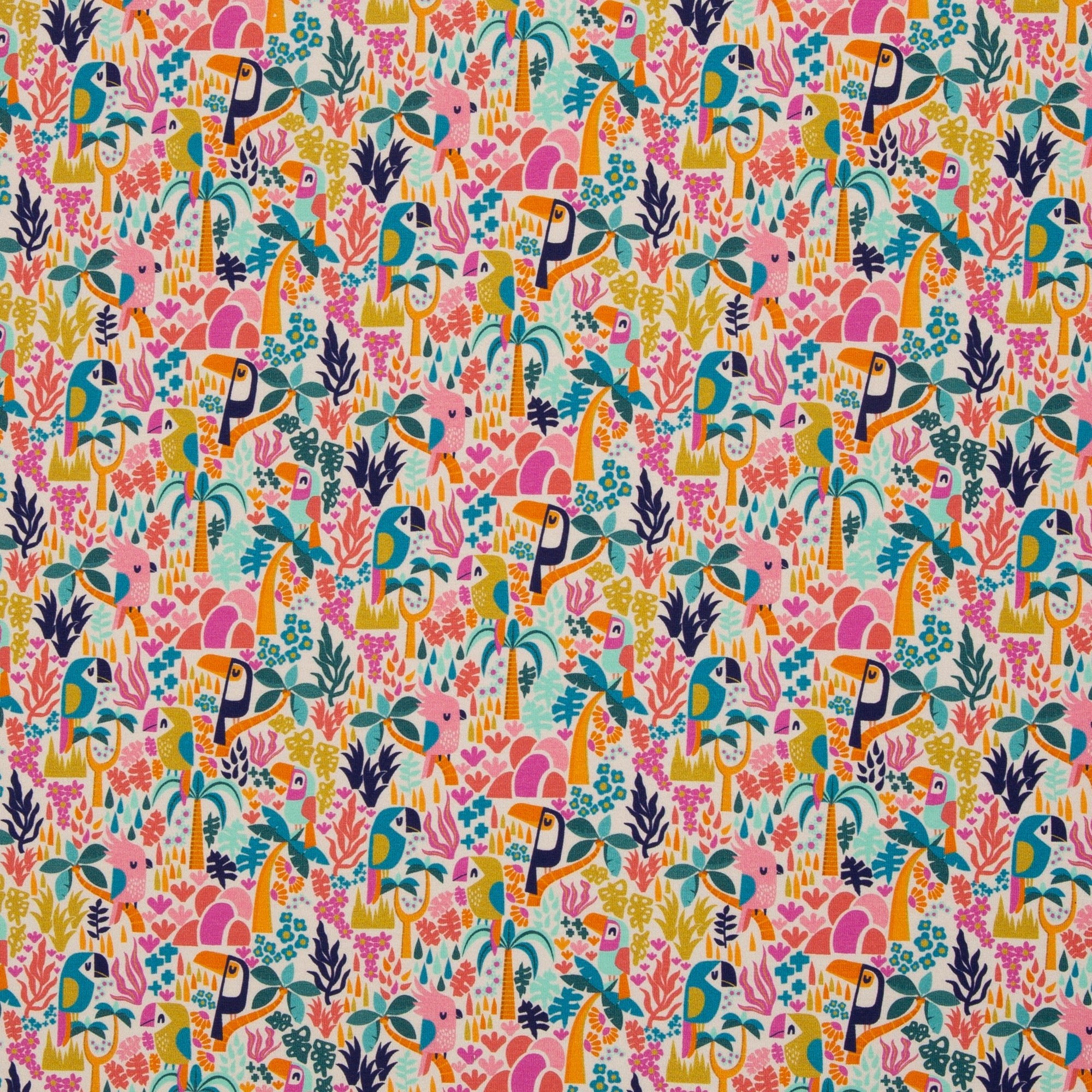 Tissu Jersey de Coton safari coloris