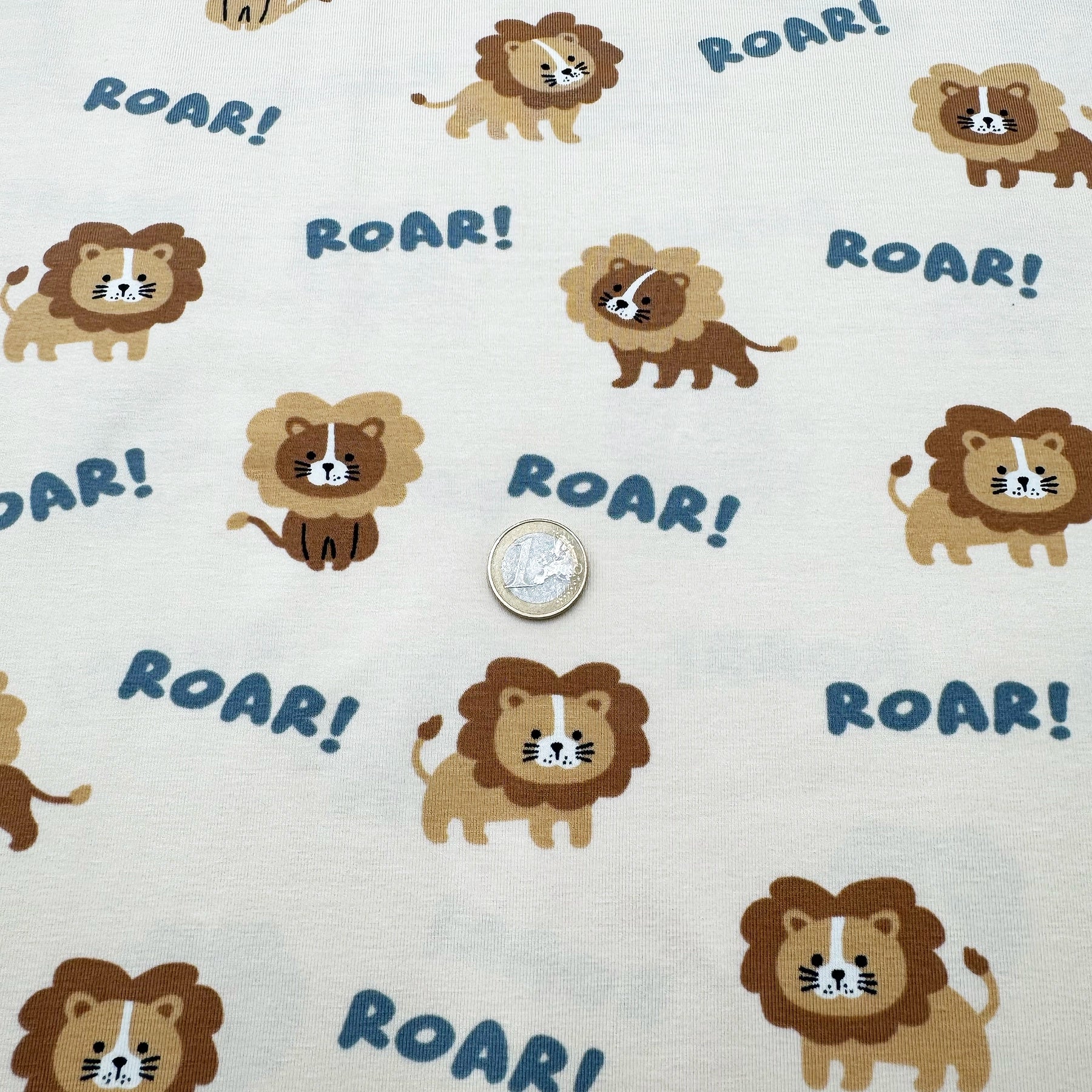 Tissu Jersey de Coton Tigre Roar