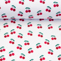 Tissu Jersey Rib cerise