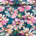 Tissu Jersey Viscose Grandes fleurs colorées