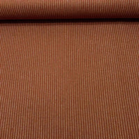 Tissu lainage terre ligné