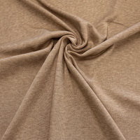Tissu maille tricot noisette chiné