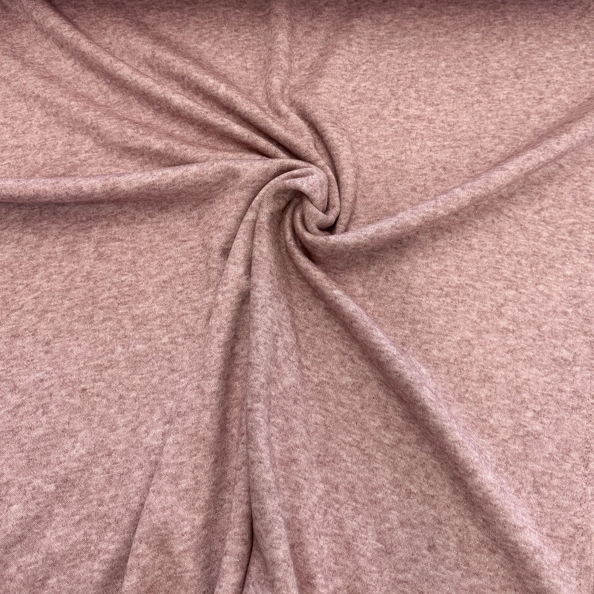 Tissu maille tricot vieux rose chiné