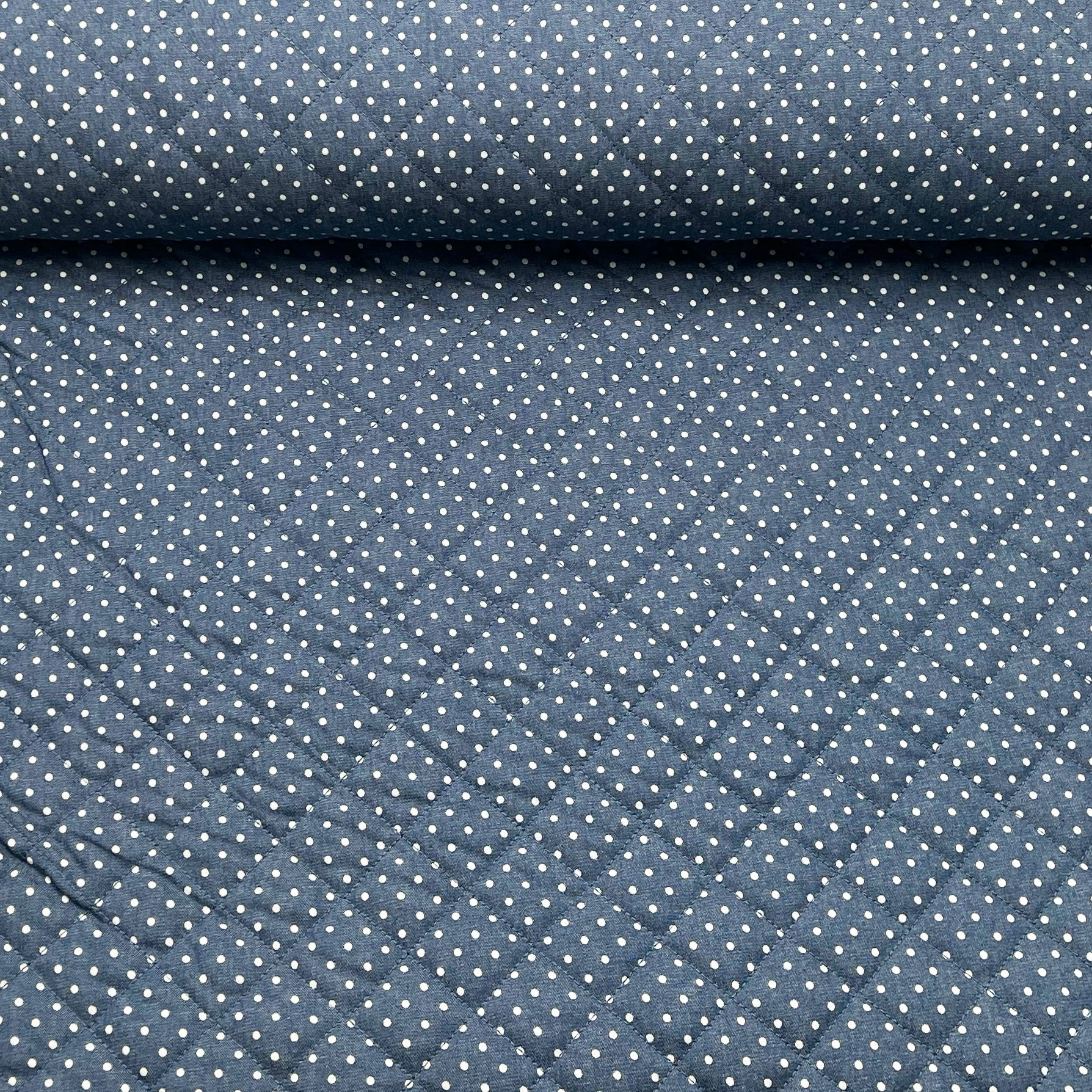 matelasse jeans petit pois