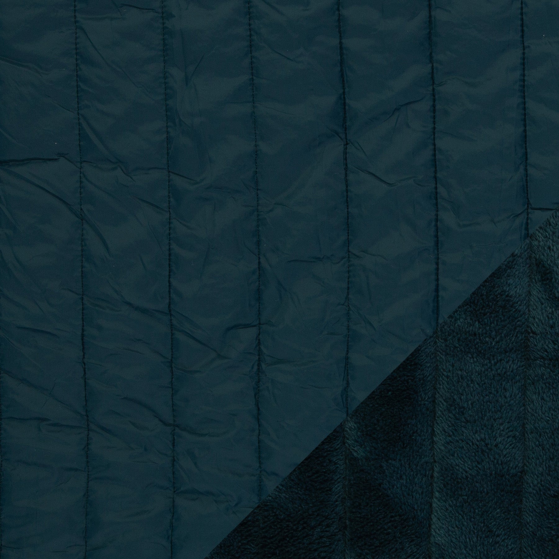 Tissu Matelassé Double Face Imperméable Pétrole