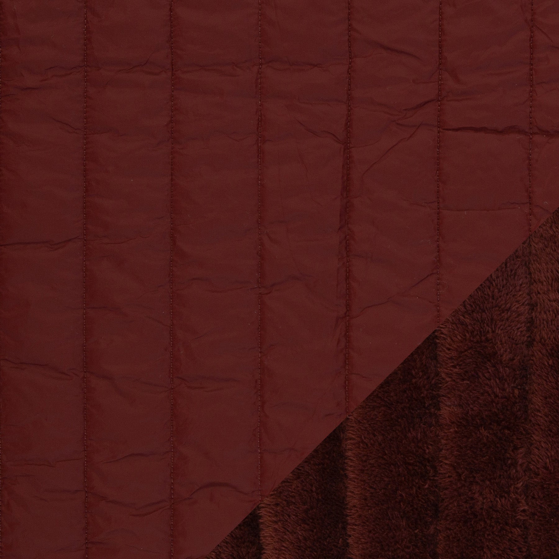 Tissu Matelassé Double Face Imperméable Terre