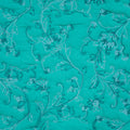 Tissu matelassé turquoise