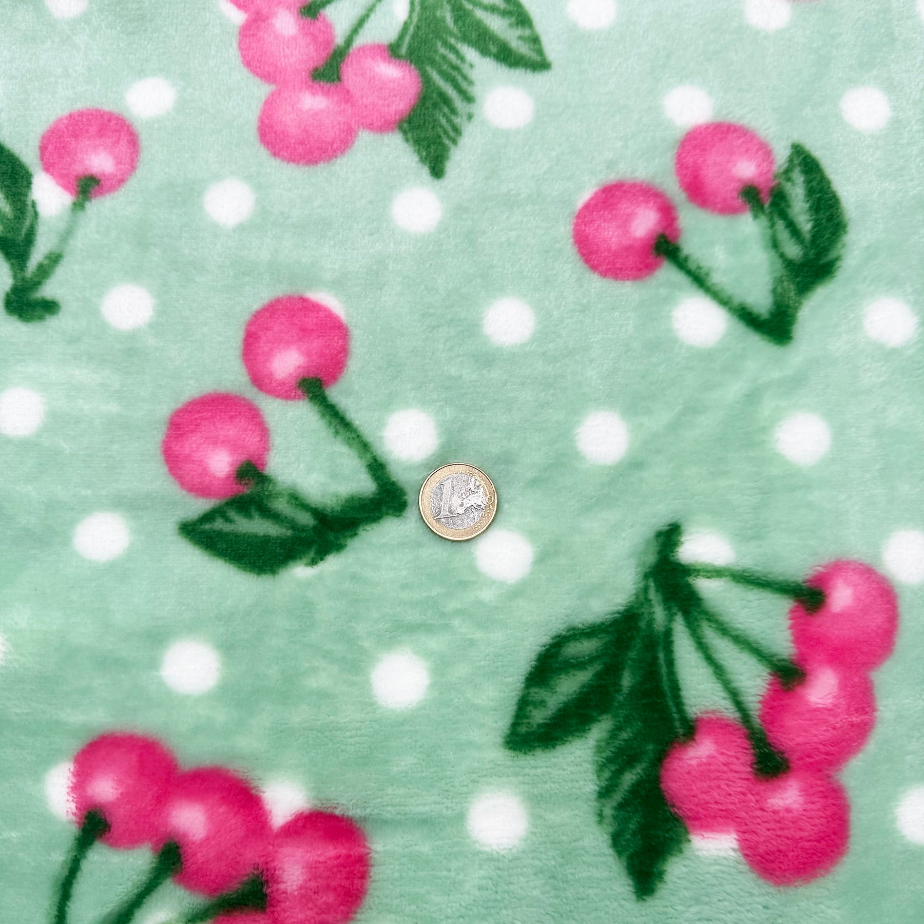 Tissu Minky Cerise