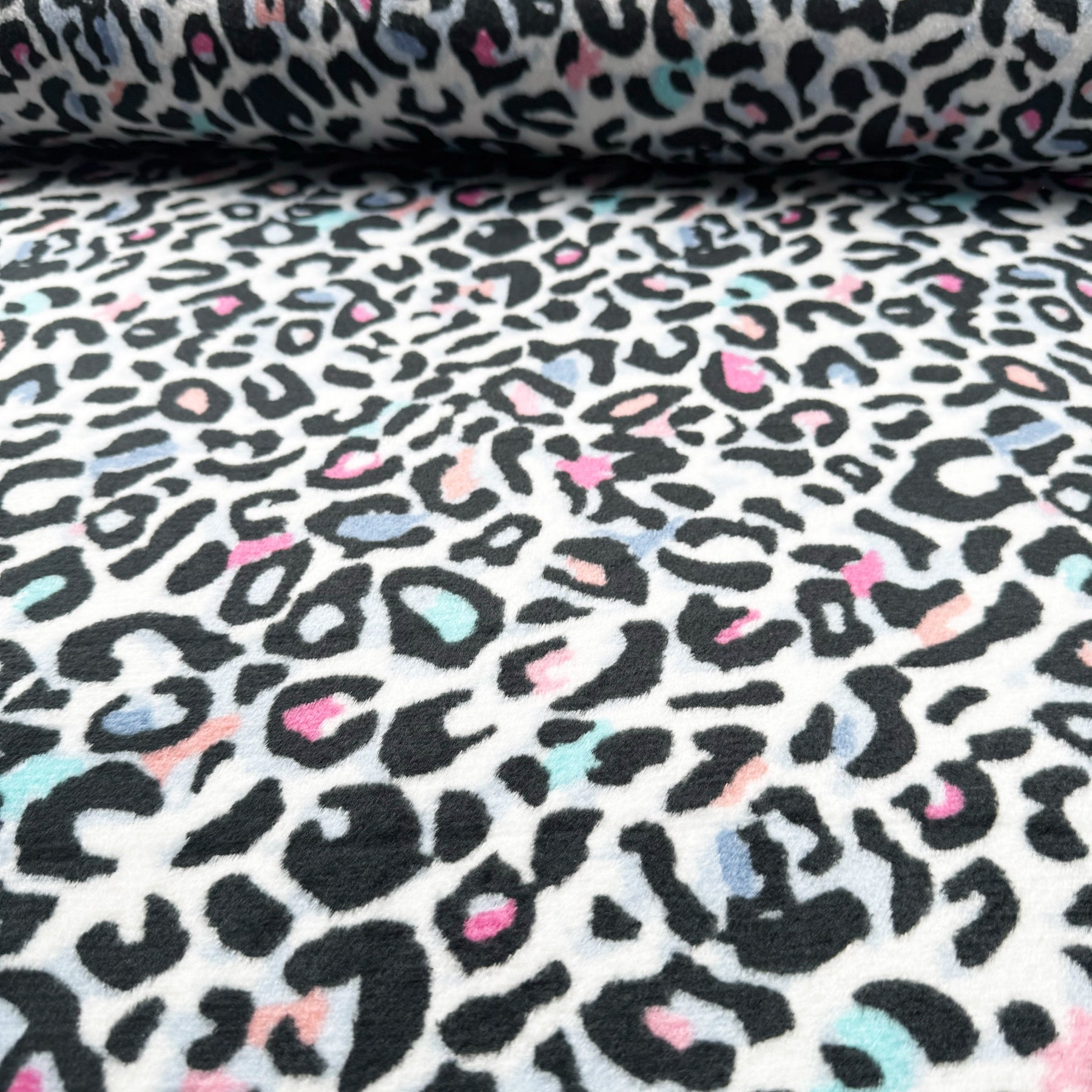 Tissu Minky Léopard