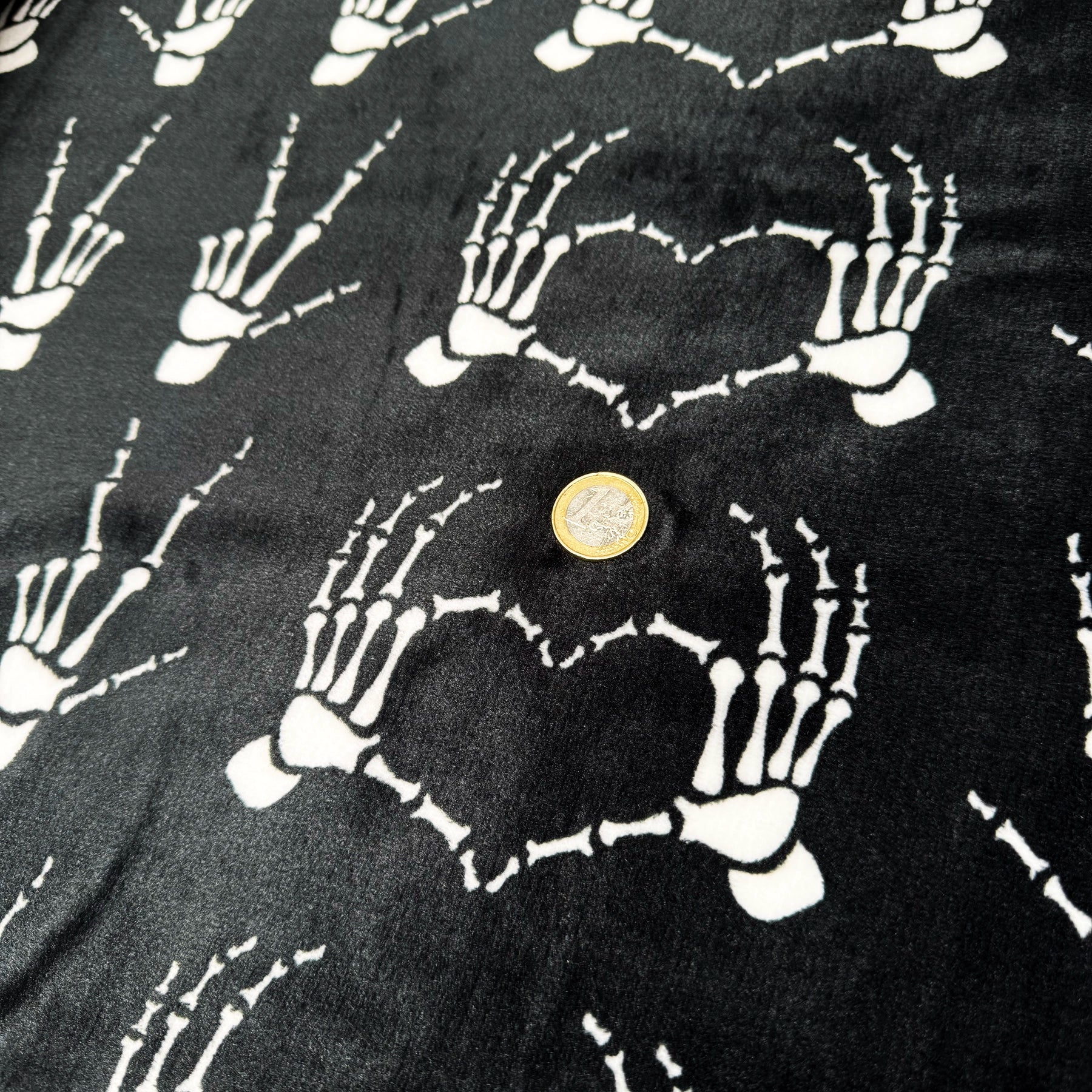 Tissu Minky Noir Halloween