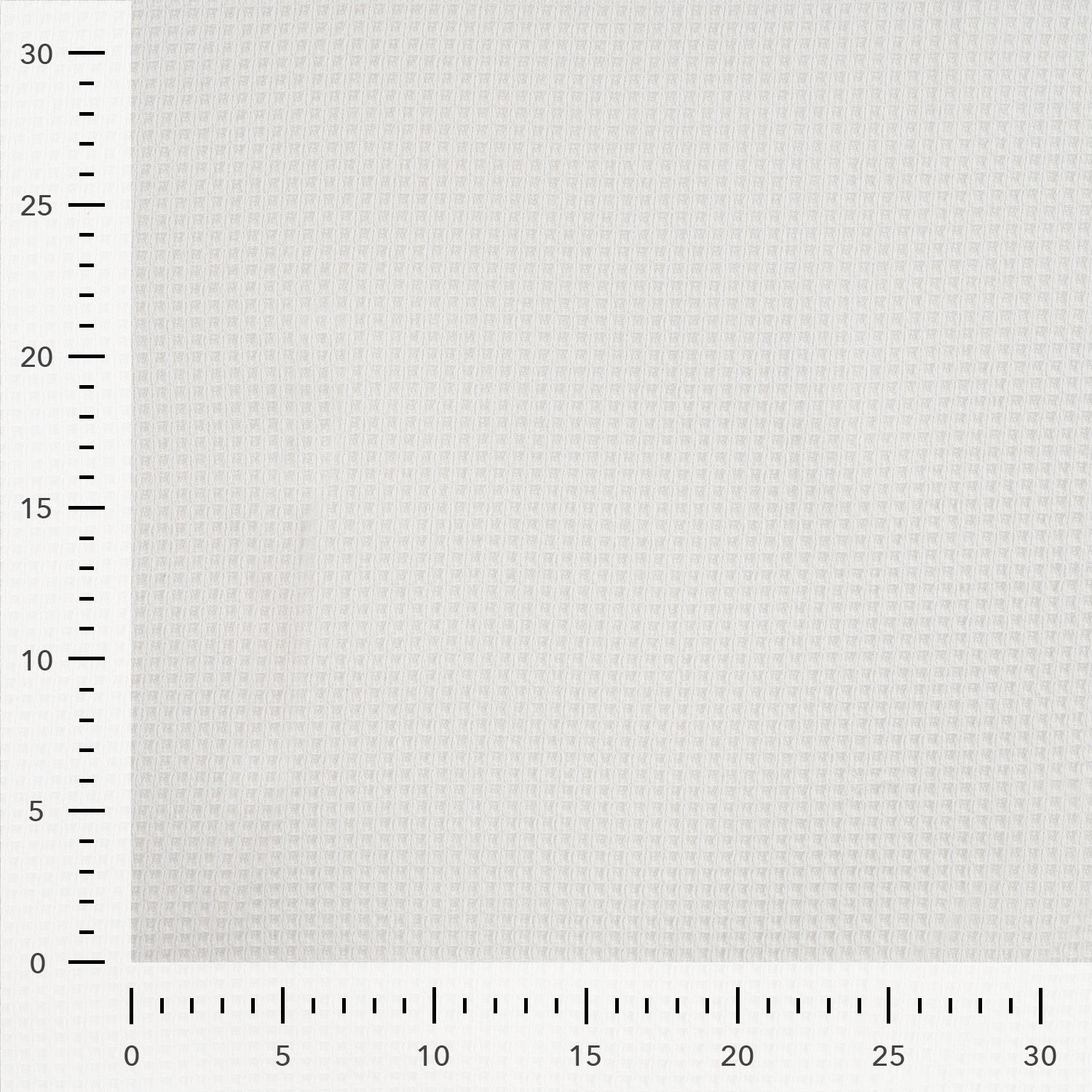 Tissu nid d’abeille doublé d’éponge blanc