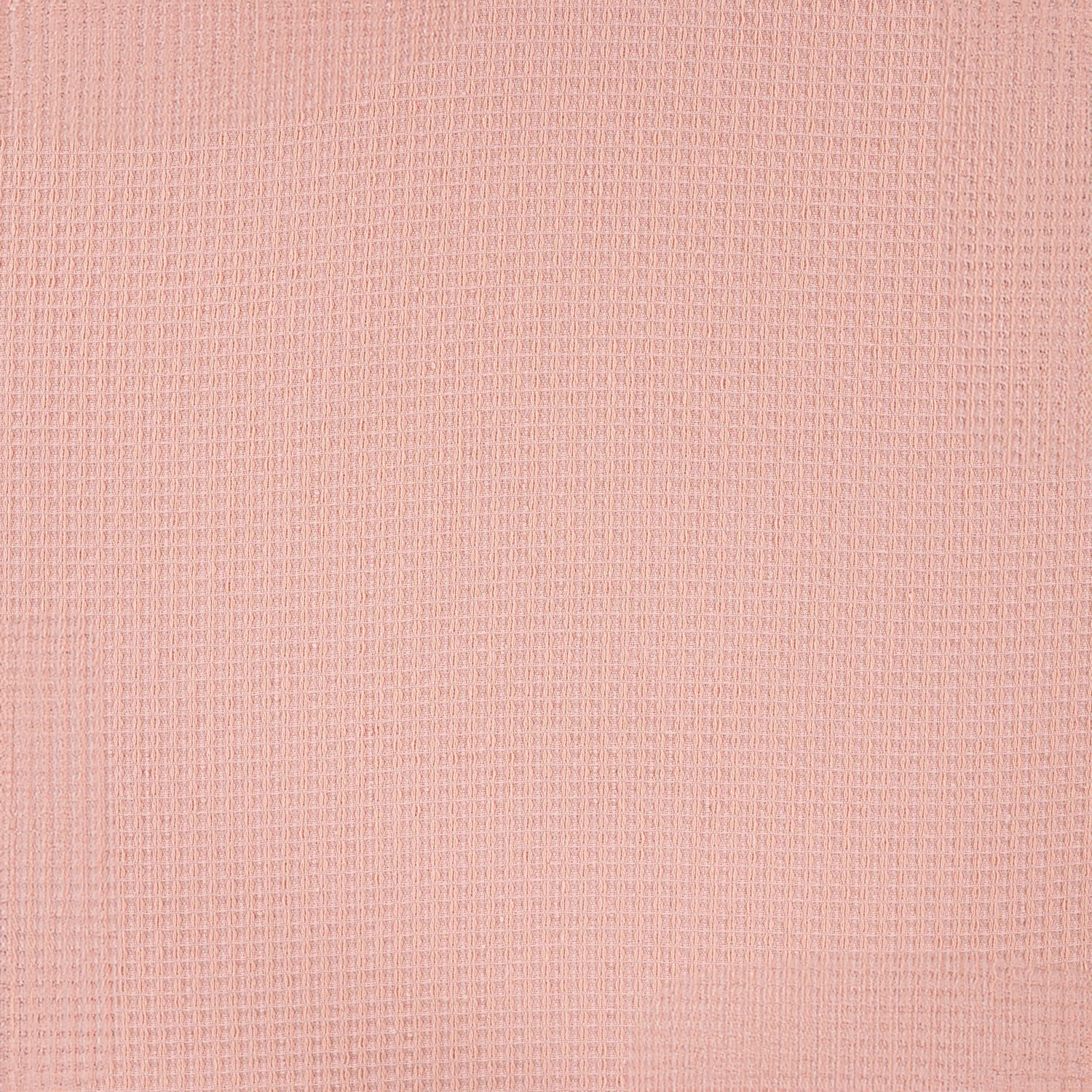 Tissu nid d'abeille doublé d'éponge rose poudré