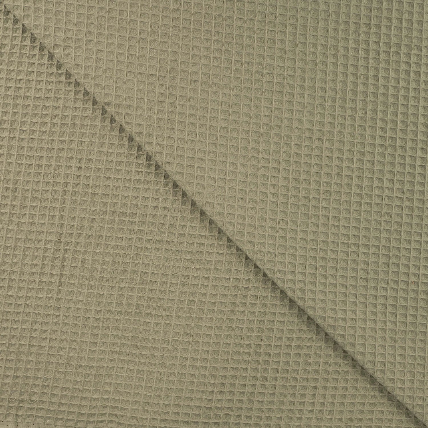 Tissu nid d'abeille kaki