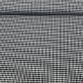 Tissu pied de poule moyen noir et blanc