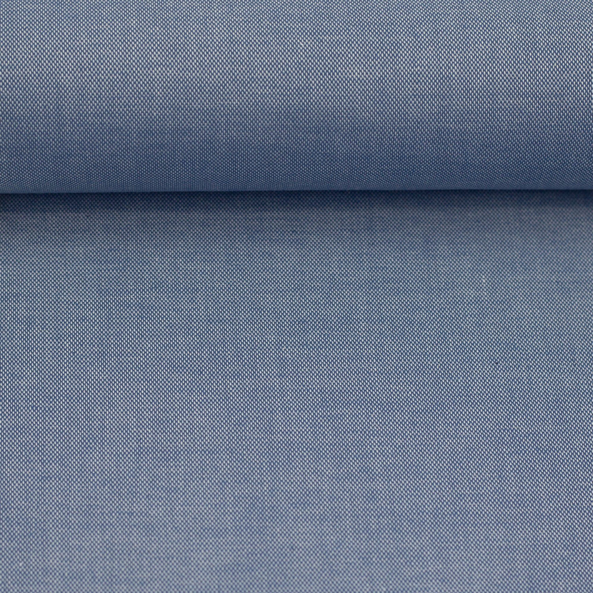 Tissu pin point oxford bleu