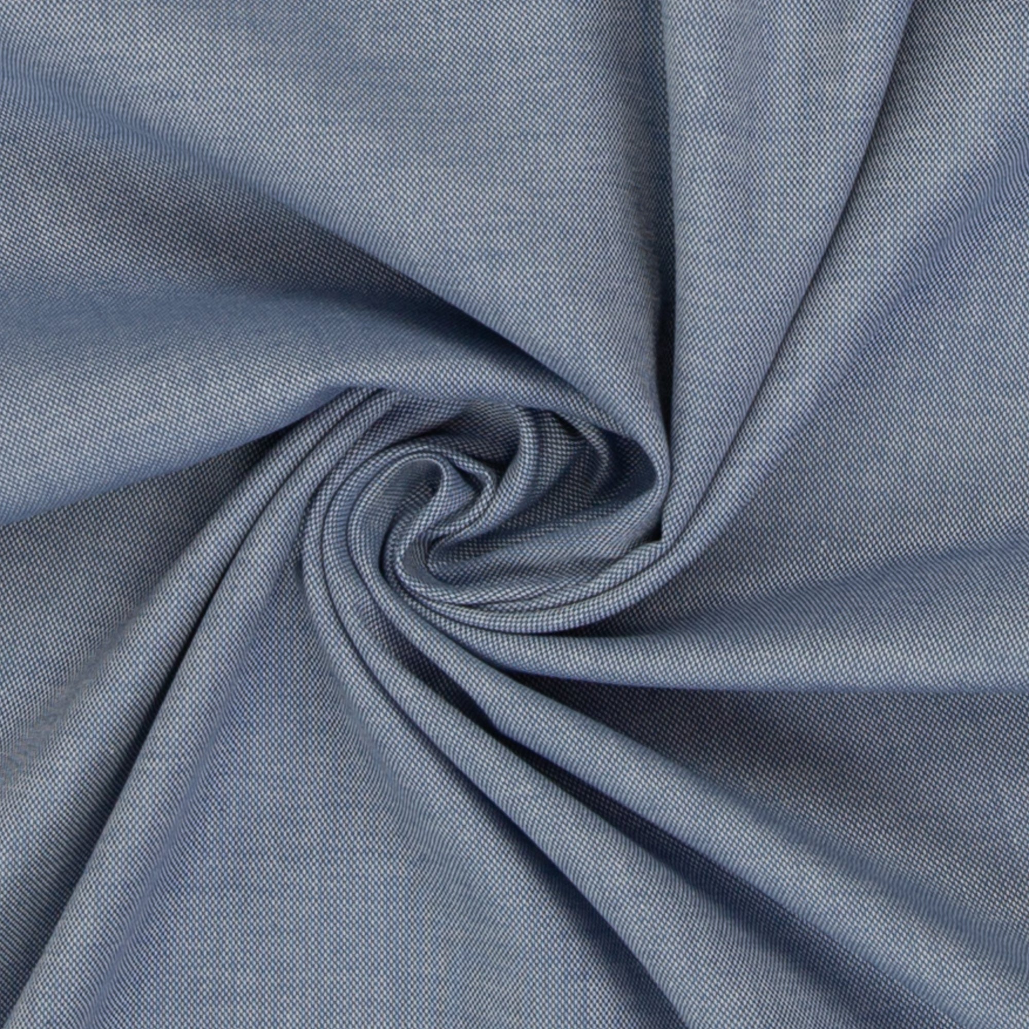 Tissu pin point oxford bleu
