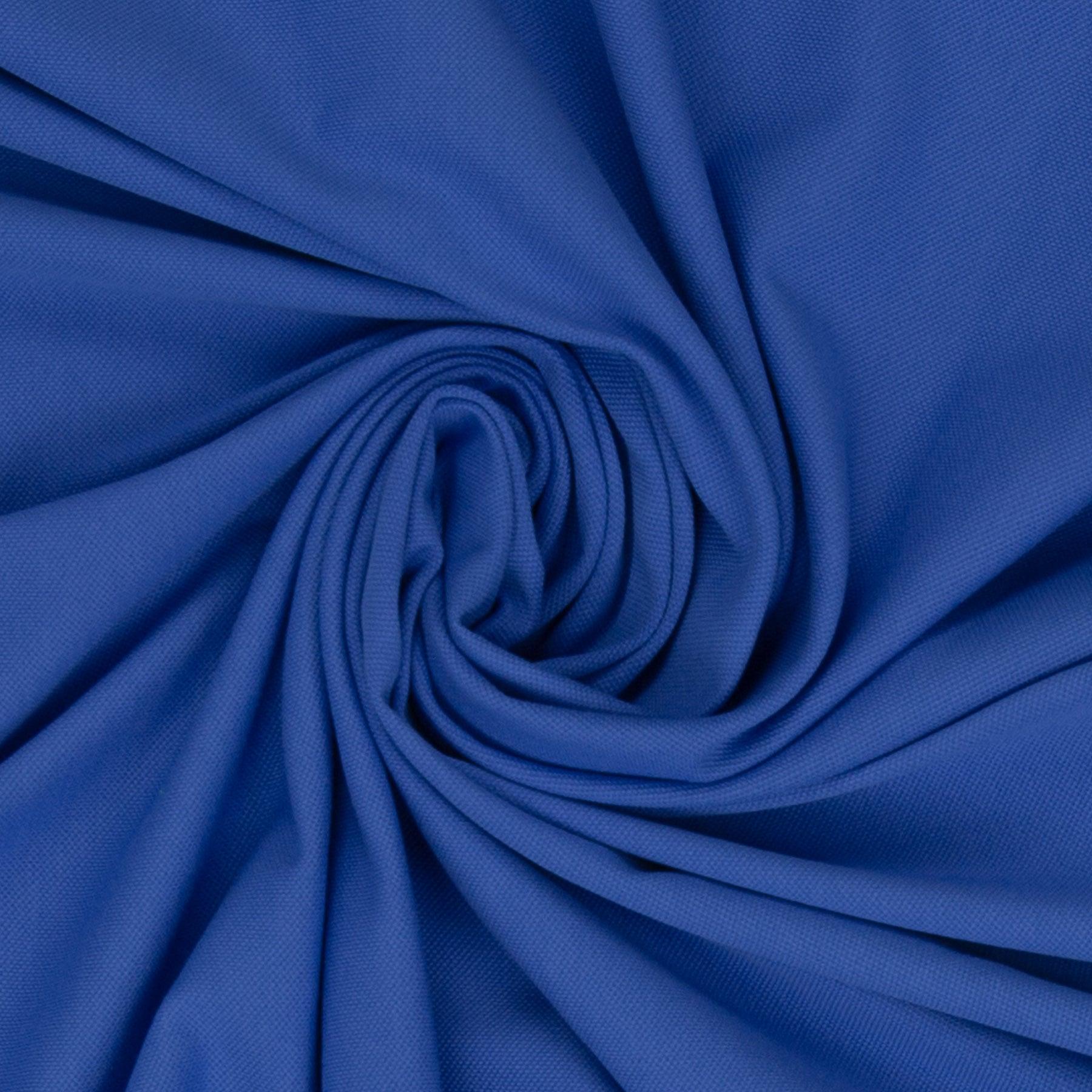 Tissu piqué de coton  pour polo bleu